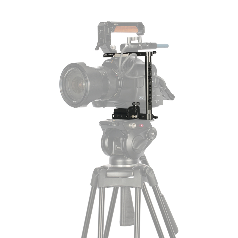 Niceyrig Half Camera Cage Kit with Manfrotto Base Plate for Blackmagic Pocket Cinema Camera 6K Pro