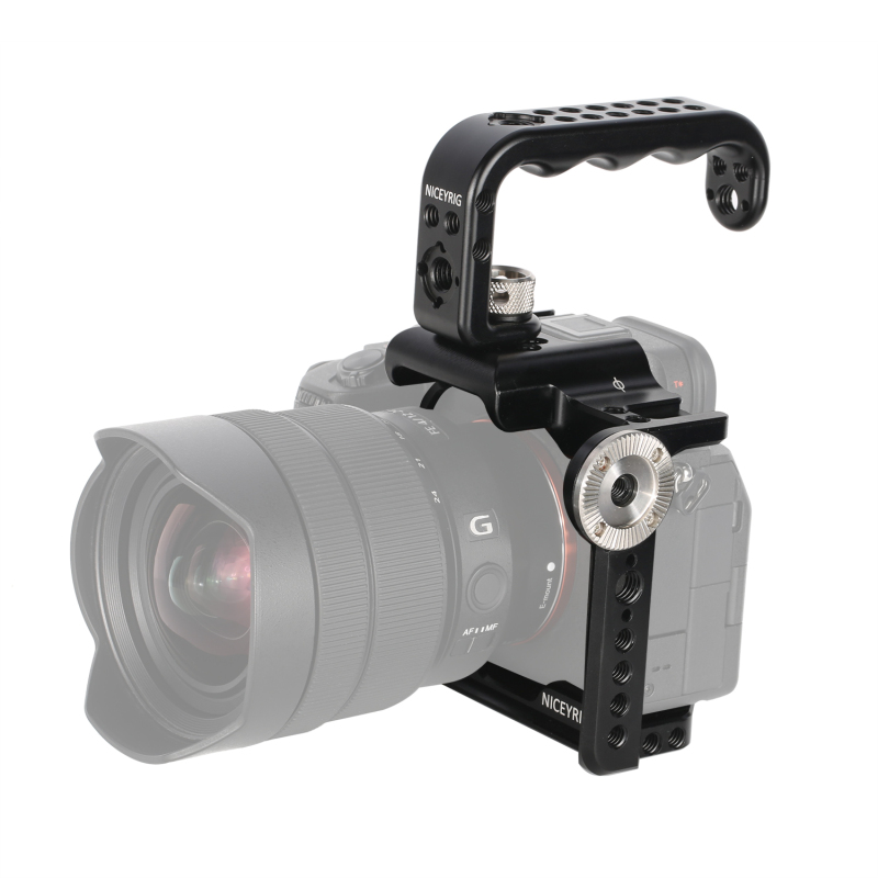 Niceyrig camera cage kit with Arri Locating Top Handle for Sony A7RV/A7MIV(A7IV)/A7RIV/ILCE-7S3/A7S3/ILCE-7RM5