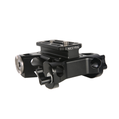 Niceyrig Riser Baseplate with Arri Rosette (Arri Style) for Cannon C100/C300/C500 Sony FS7/FS5/FS9 Red DSMC2 Kinefinity Cinema Camera