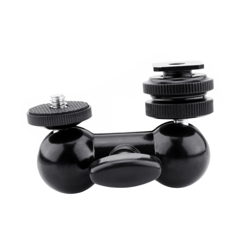 Niceyrig Aluminum Ballhead Monitor Mount with Cold Shoe Adapter /1/4" Screw