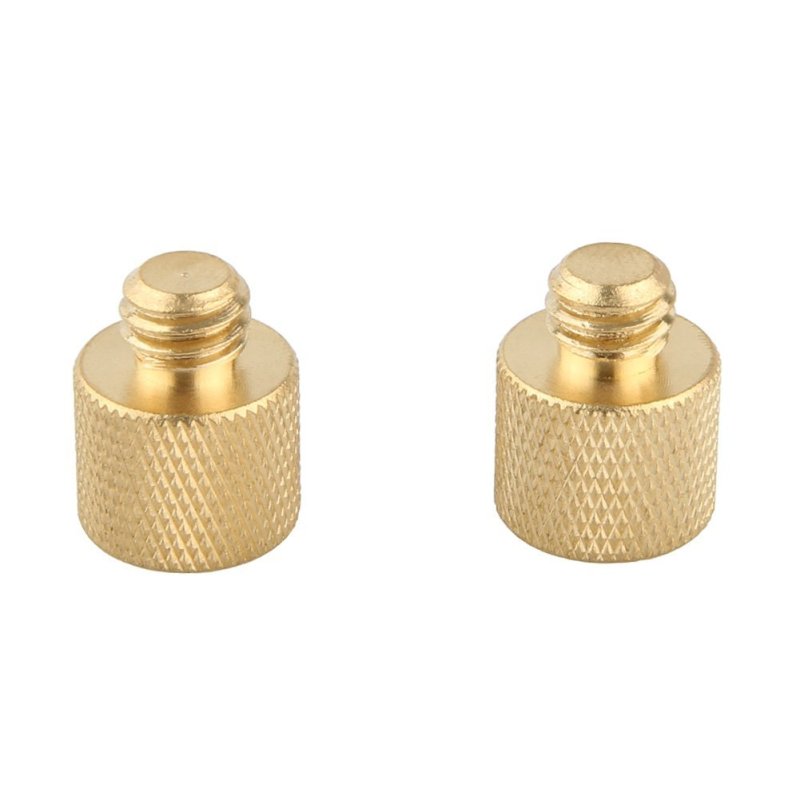 NICEYRIG 3/8-16 Male to 1/4-20 Female Tripod Screw Adapter for Camera Mount (Brass)