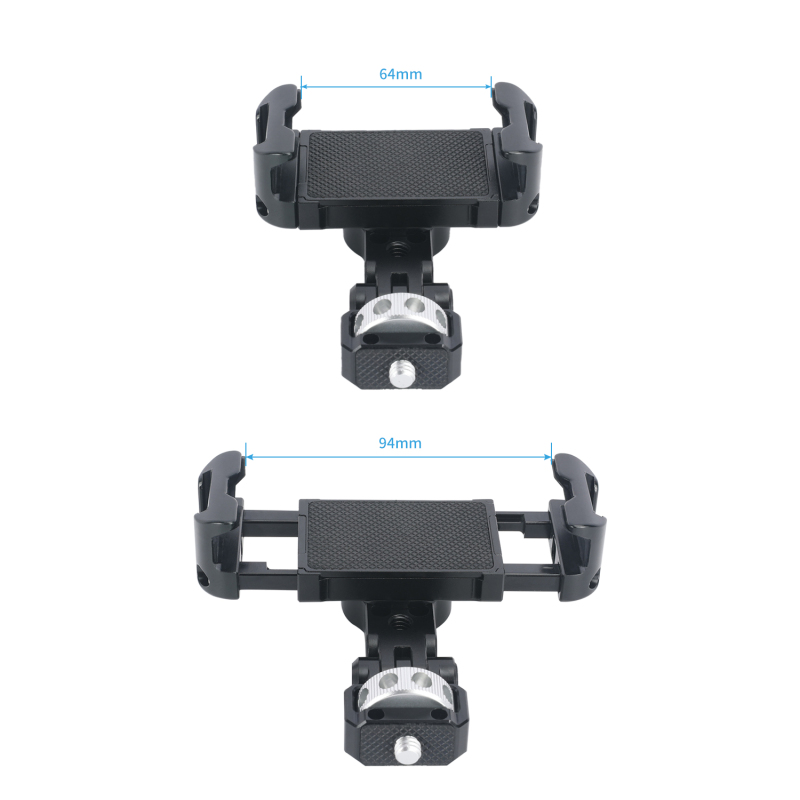 Niceyrig Aluminum Alloy Smartphone Holder Bracket 1/4''-20 Screw Mount for Iphone 14 13 12 11 Pro Max Galaxy S22 HUAWEI Vlogging