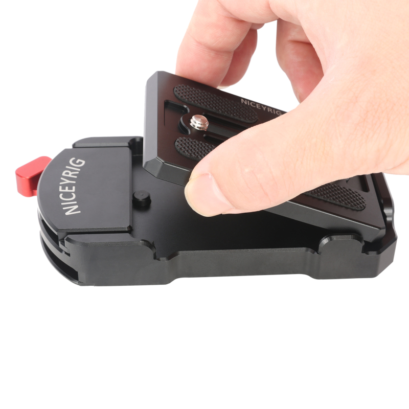 Niceyrig Universal QR Touch and Go Base Plate for Teris - V15, V18, N10 Tripod Mount