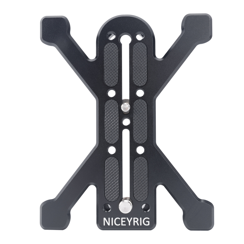 Niceyrig Arca - Type Quadruped Baseplate Support For DSLR Camera Horizontally Placing Compatible with Arca Type Tripods(Regular/Plus Version)