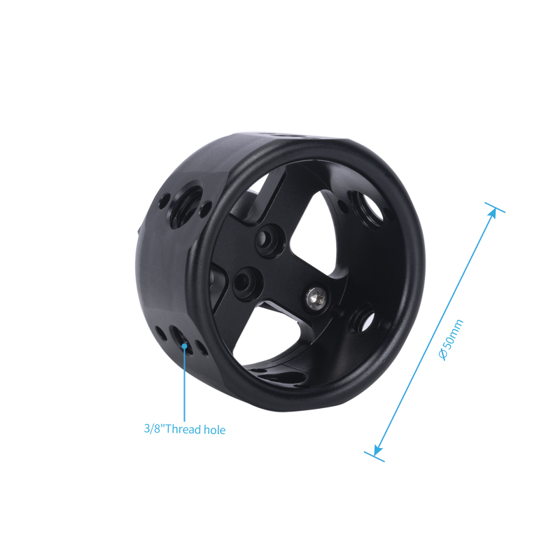 Niceyrig Wheel-Type Handgrip with 3/8''-16 Arri Locating Screws/Nato Clamp