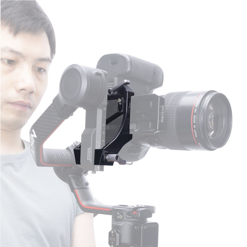 Niceyrig Vertical Shooting Adaptor Mount for DJI Ronin S2/RoninS3/RoninS3 Pro (Capacity:2kg)