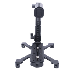 Niceyrig Adjustable Lift Nato Top Handle with Arca-Type Quadruped Baseplate Support Kit for DSLR/ Mirrorless Camera/Cinema Camera (Capacity: 5kg)