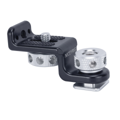 Niceyrig Cold Shoe Adaptor to 1/4''-20 screw Monitor/Transmission Mounting Bracket (Capacity: 3kg)
