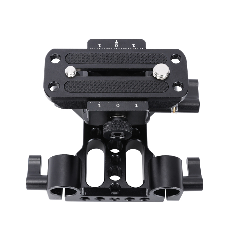 Niceyrig Arca Type Universal Baseplate with 15mm Rail System Height Adjustable (Capacity: 10kg)