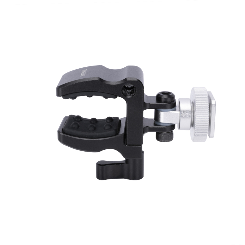 Niceyrig Shotgun Microphone Holder Clamp with Cold Shoe Adaptor