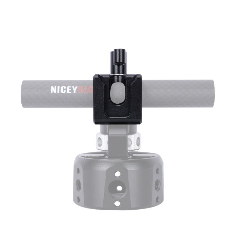 Niceyrig Single 15mm Rail Block with Cold Shoe Mount & Arri Locating Holes