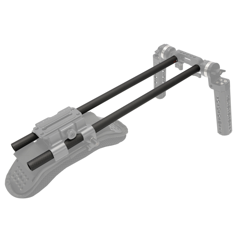 Niceyrig 15mm Carbon Fiber Rods 16-inch (40cm )Length for Rod Support System DSLR Shoulder Rig