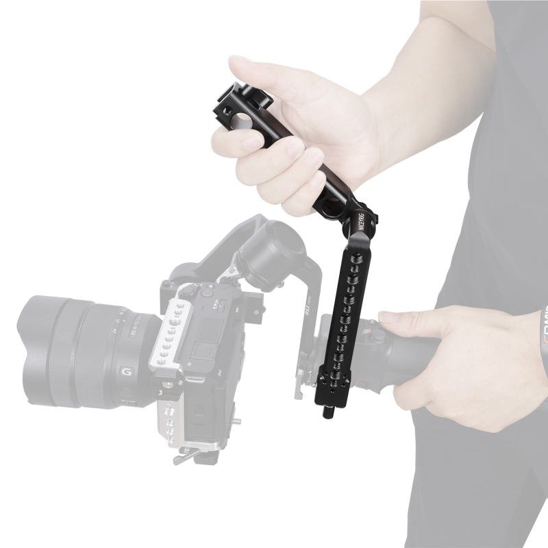 Niceyrig Side Handle with Nato Clamp&Nato Rail for DJI RS2/RSC2/RS3/RS3 MINI/RS3 Pro Stabilizer Gimbals