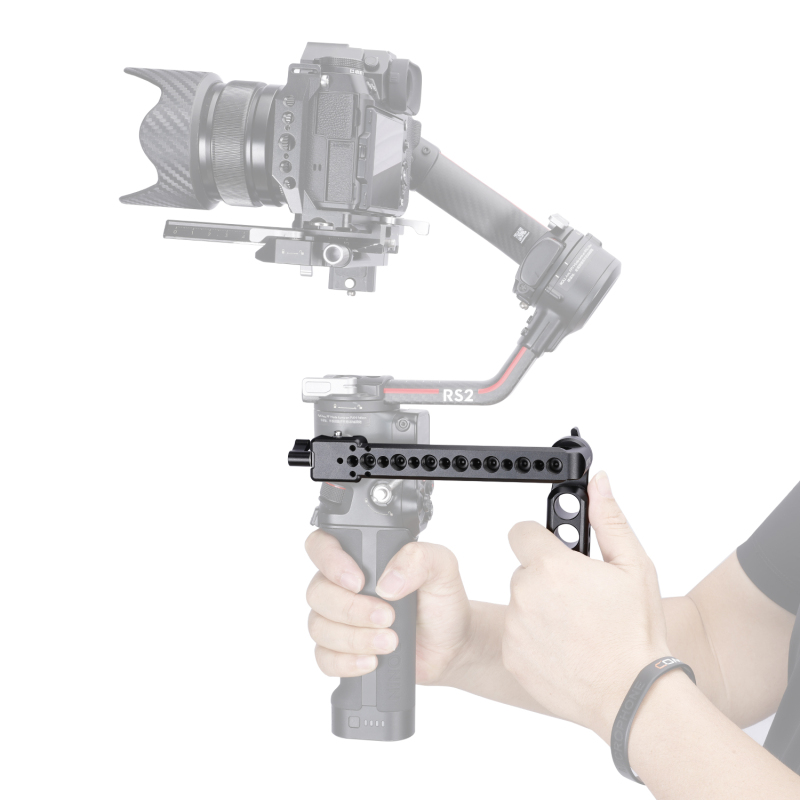 Niceyrig Side Handle with Nato Clamp&Nato Rail for DJI RS2/RSC2/RS3/RS3 MINI/RS3 Pro Stabilizer Gimbals