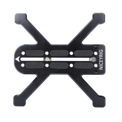 Niceyrig Manfrotto Quadruped Baseplate Support For DSLR Camera Horizontally Placing Compatible with Manfrotto Tripods