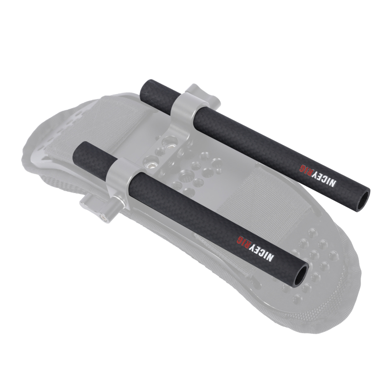 Niceyrig 15mm Carbon Fiber Rods 6 inch (15cm )Length for Rod Support System DSLR Shoulder Rig