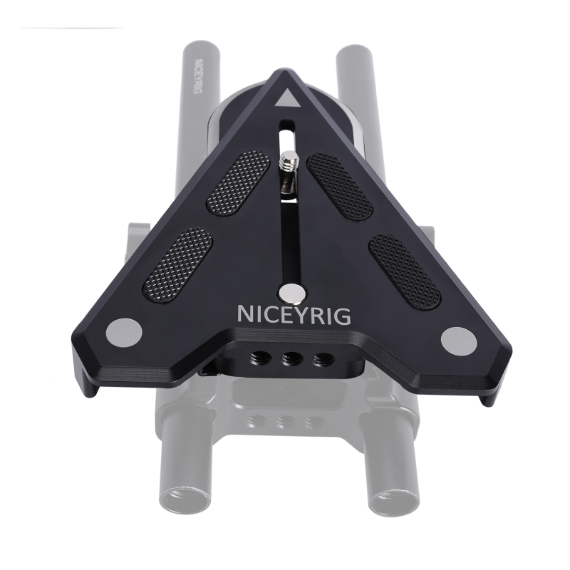 Niceyrig Manfrotto Type Baseplate Support for DSLR Camera Horizontally Placing Compatible with Manfrotto Type Tripods (Capacity: 25kg)