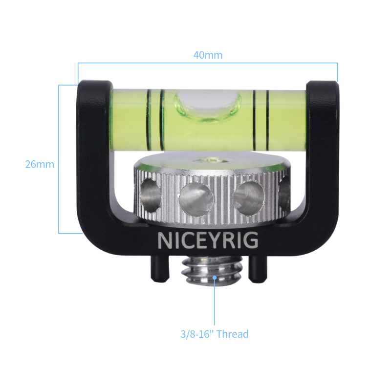 Niceyrig Linear Bubble Level with 3/8 Arri Locating Screw