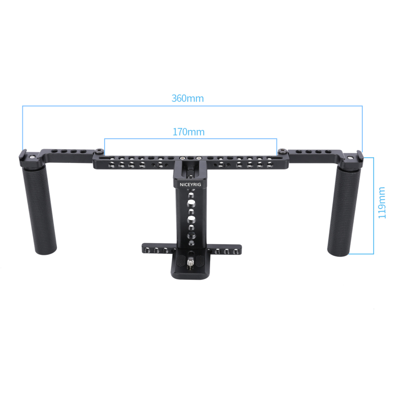 Niceyrig Foldable Dual Handheld Monitor Holder Kit