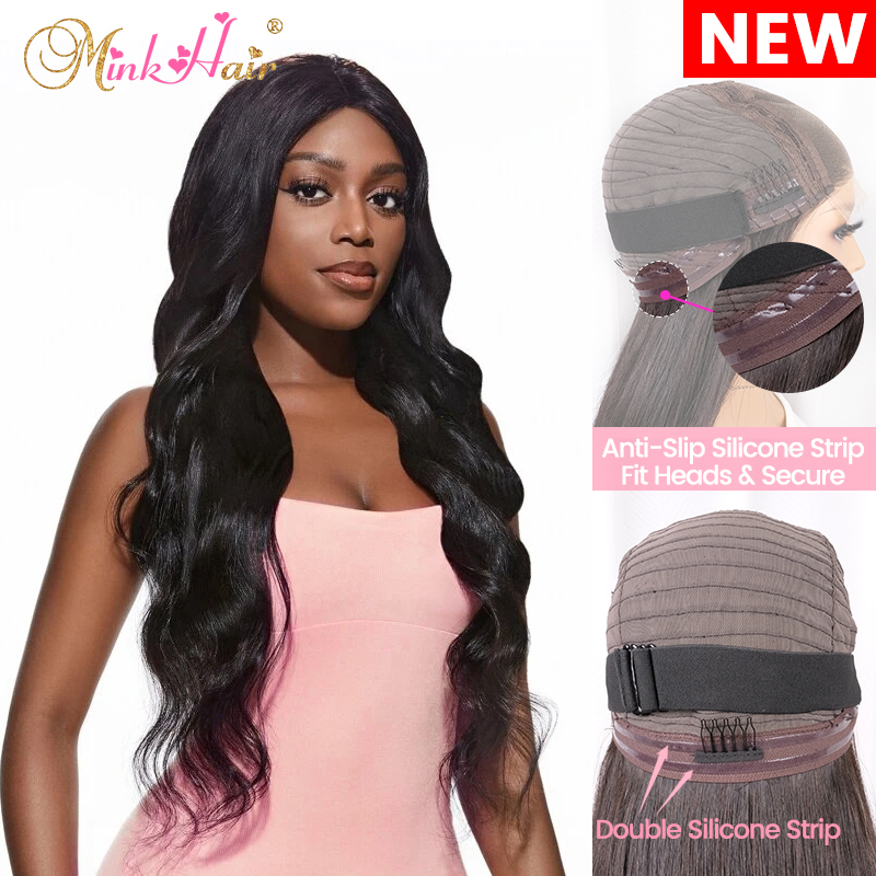 New Arrivals Glueless HD Lace Wigs With Anti-Slip Silicone Strip Human Raw Hair Wig