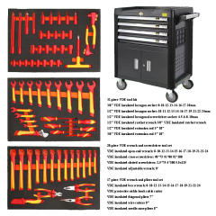 EV Vehicle Repair Tools Cabinet 1000V VDE Insulated Tool Combo