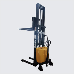 Semi-electric Stacker Self Lift Rider Electric Stacker 1500kg 2000kg with 3.5m Lifting for warehouse equipment