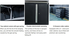 Hand Tools Cabinet Combination Garage Removable Large Workshop Toolbox Combination