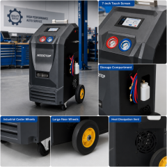 New Auto Air Conditional Recycling Recharging Flushing Refrigerant AC Recovery Machine Equipment