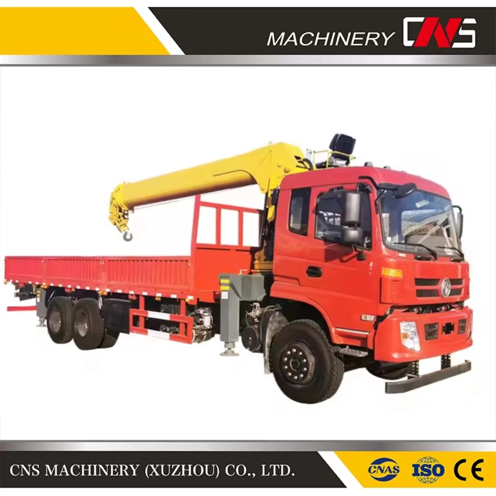 High Quality 16 Ton Straight Arm Truck Mounted Crane Telescopic Boom