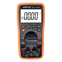 VICTOR 86B 86C 86D 86E Digital Multimeter , Tester With NCV LIVE，measuring DCV, ACV, DCA, ACA, Resistance, Capacitance, Frequency, Temperature，Duty cycle，Diode test and with the function of auto power off and backlight