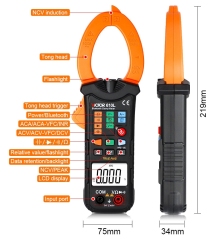VICTOR 610L Digital Bluetooth Clamp Meter, measure AC/DC voltage, AC current, low-pass filter voltage/current, surge current, peak voltage/current, continuity test, capacitance, non-contact AC voltage induction measurement ((NCV).