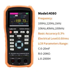 VICTOR 4080 4082 Handheld LCR Meters, LCRZ, Electrolytic Capacitor Mode, DCR Mode, Test Signal Frequency, Electrical Level, Bias Voltage, LCR Parameters