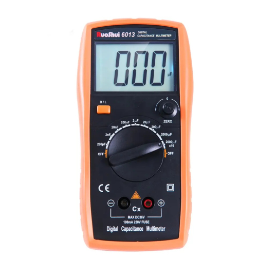 VICTOR 6013 Digital Capacitance Meter, Low battery indication,Backlight ,Zero adjustment,Max 1999 Display,Shock protection
