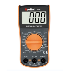 VICTOR 830L Mini Digital Multimeter, 2000 Counts,Manual Range AC/DC voltage, resistance, diode test