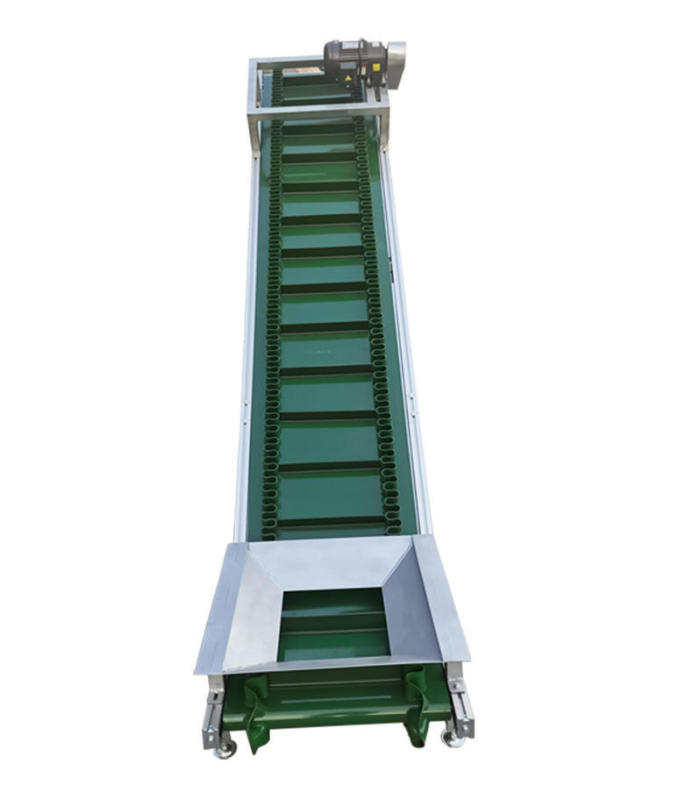 LIANGZO OEM Automatic Z Type Belt conveyor Incline Bucket Elevator Lifting Belt Conveyor System