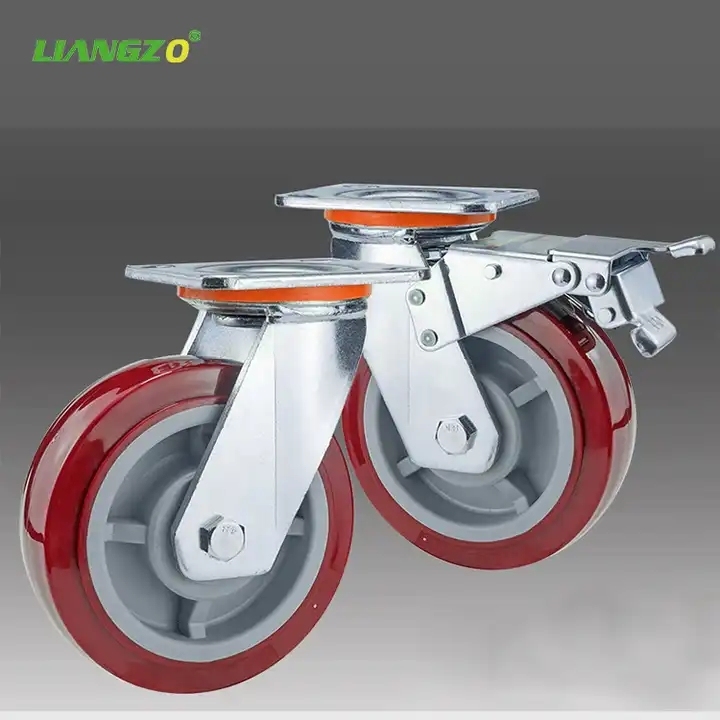 LIANGZO Heavy Duty Caster Wheels with Brakes