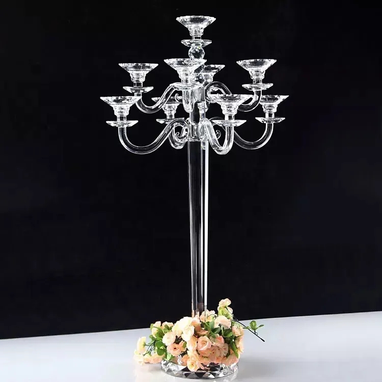 Low Price wedding clear candle holder