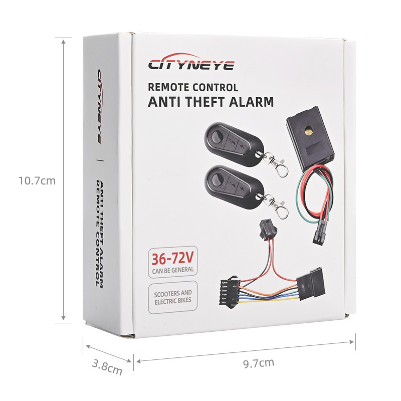Alarme antivol à télécommande 36V 48V 60V 72V pour scooter électrique et vélo