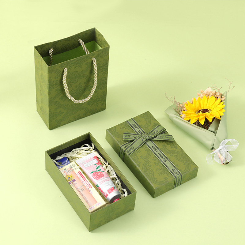 Custom cosmetic packaging lid and base cardboard boxes gift paper boxes