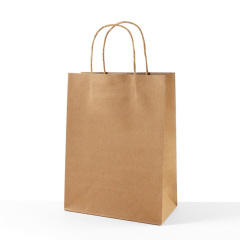 Custom Printing Cheap Eco-friendly Food Package Brown Kraft Paper Bags