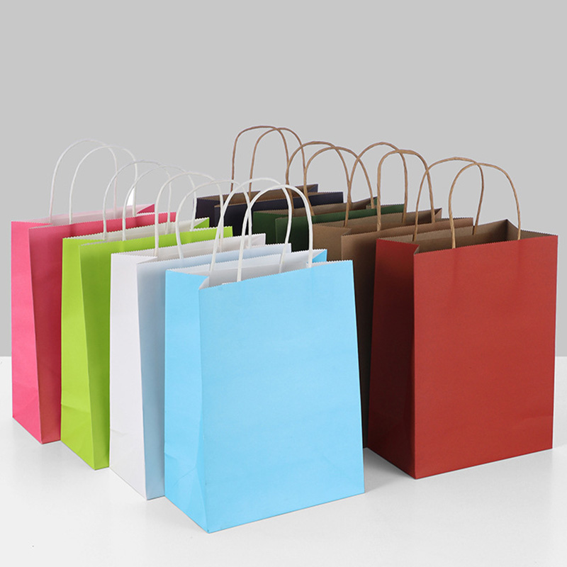 Custom Printing Cheap Eco-friendly Food Package Brown Kraft Paper Bags