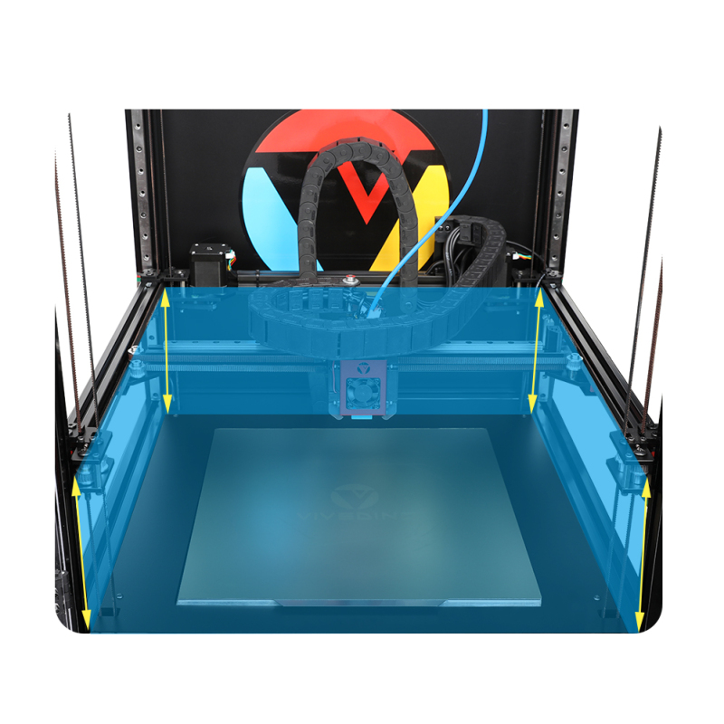 VIVEDINO CORE XY Fully Enclosed 3D Printer with Orbiter V1.5 Direct Drive Extruder