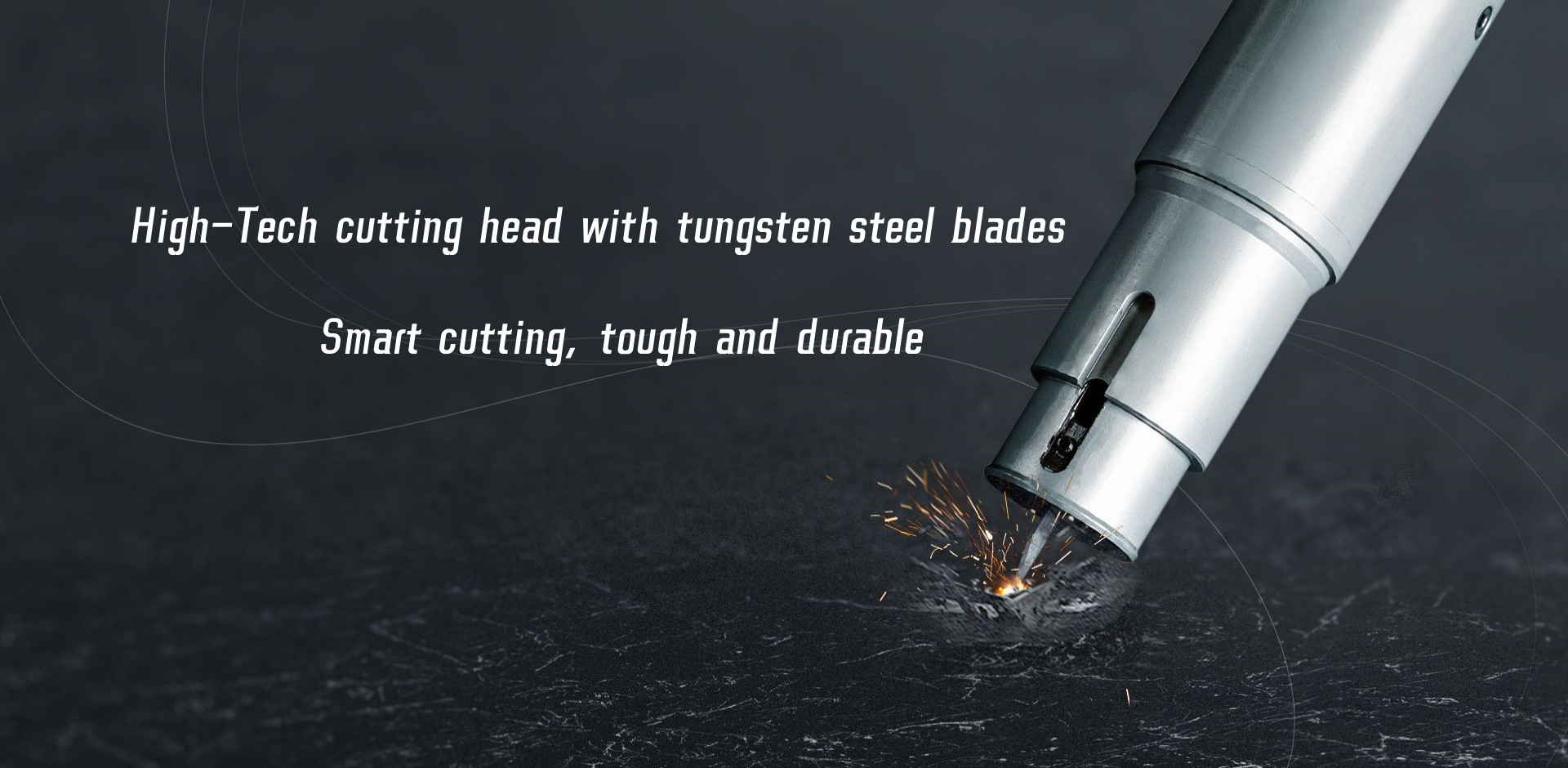 High-Tech cutting head with tungsten steel blades<br />Smart cutting,tough and durable