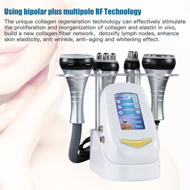 4 IN 1 40k cavitation LED Radio frequency Vacuum RF slimming machine