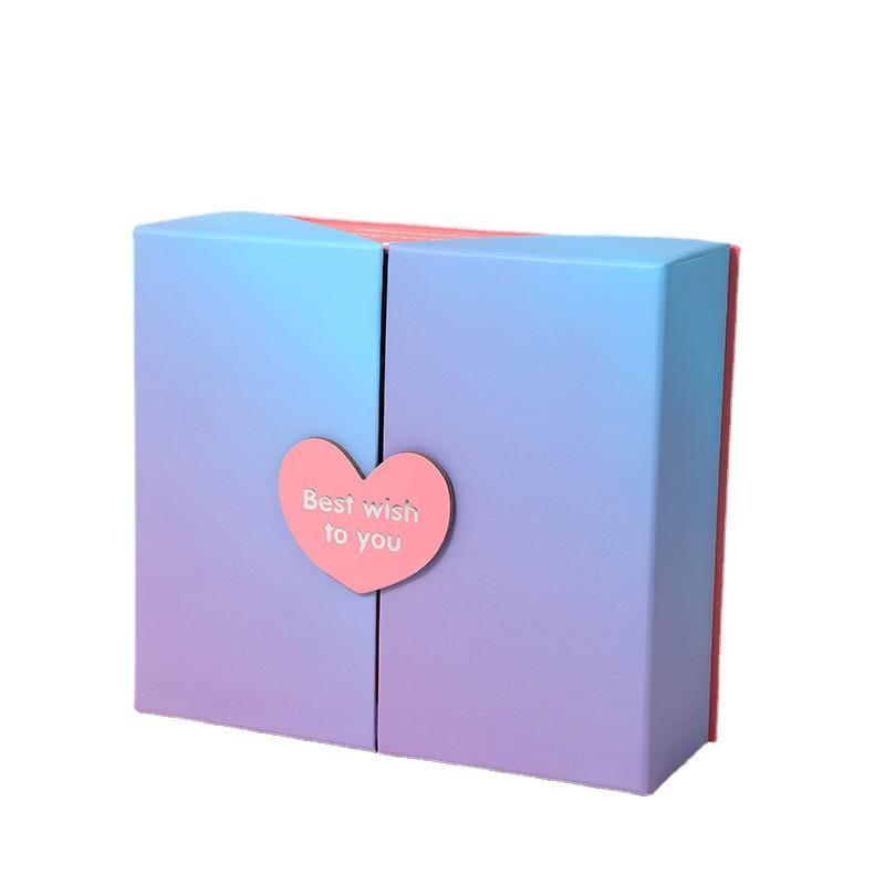 Chinese Factory Production Luxury Gift Boxes With Magnetic Custom Logo Double Door Opening Large Magnetic Packaging Box