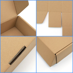 19 years factory printing corrugated cardboard mailer box custom brown kraft shipping boxes with logo packaging