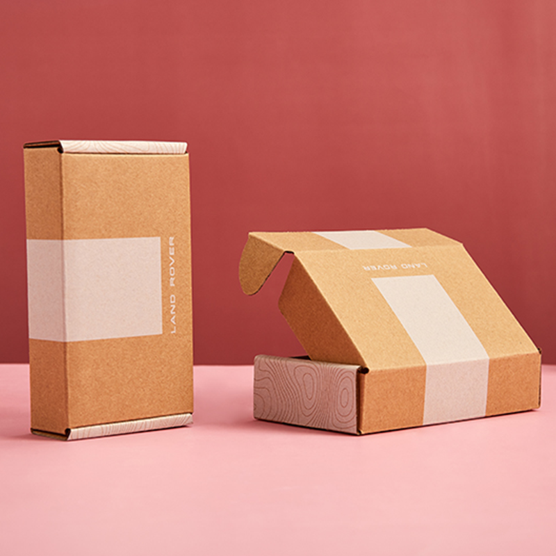 Custom Print black folding Corrugated Paper Boxes Recycled Shipping Boxes Custom Logo