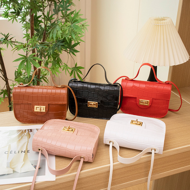 Cross-border bag wholesale bags new fashion all-match handbag mini bag crocodile pattern crossbody bag
