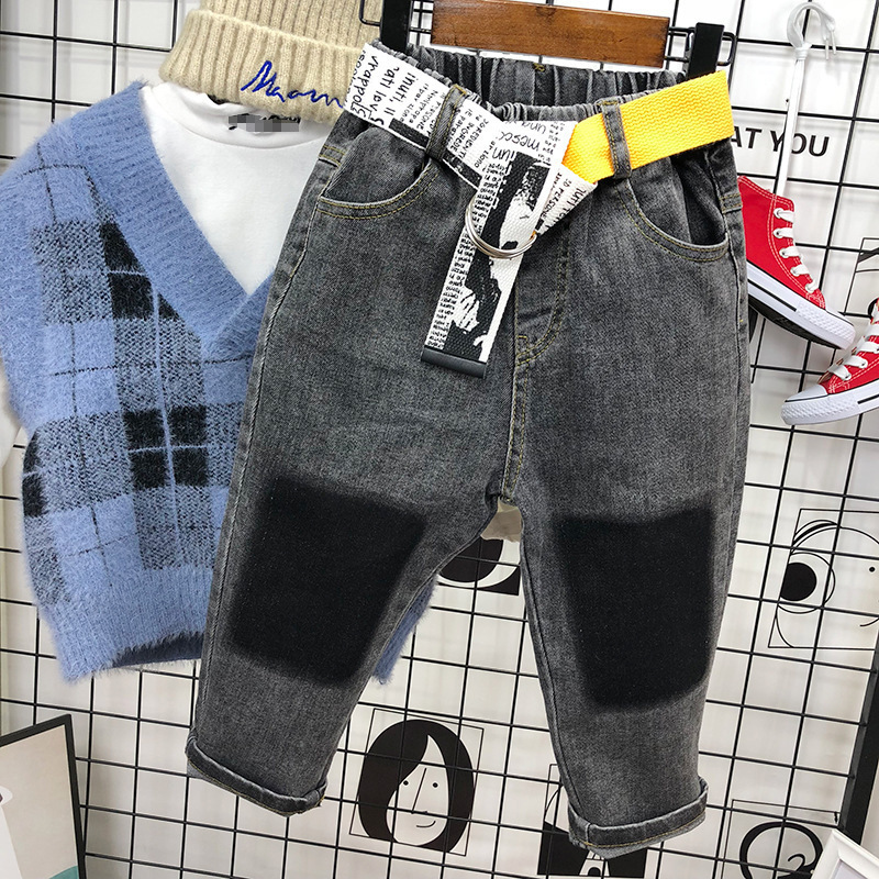 Children's mink sweater new Korean style boys' knitted vest pullover baby sweater generation hair