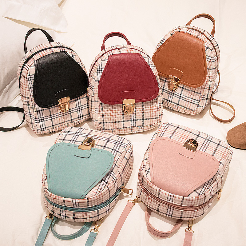 Korean lock latch women's backpack new fashion trendy single-shoulder bag crossbody gift bag women's bag wholesale